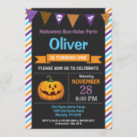 Invitation de fête d'anniversaire de Halloween