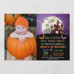 Invitation de fête d'anniversaire de Halloween