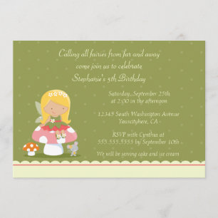 Invitation de fête d'anniversaire de la fille