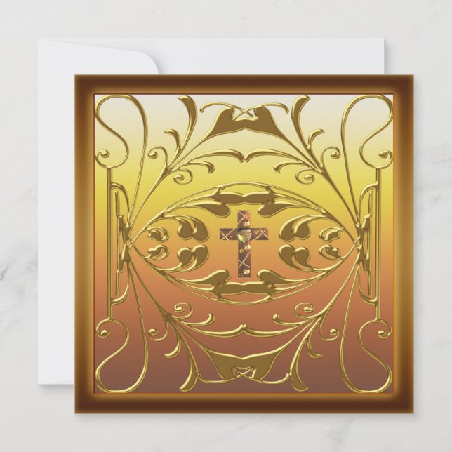 Invitation de fête d'anniversaire de mariage de 50 (Devant)