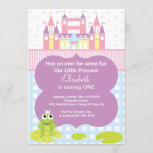 Invitation de fête d'anniversaire de princesse de
