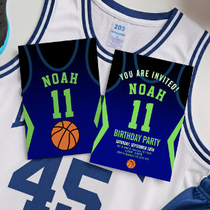 Invitation de fête d'anniversaire de Slam Dunk