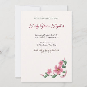 Invitation de fête d'anniversaire de vigne de Mand