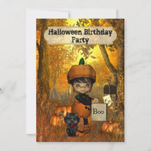 Invitation de fête d'anniversaire d'Halloween