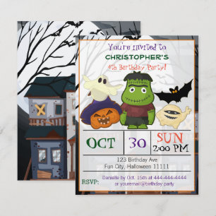 Invitation de fête d'anniversaire d'Halloween