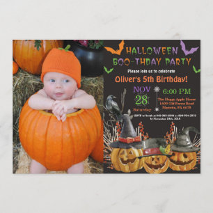 Invitation de fête d'anniversaire d'Halloween