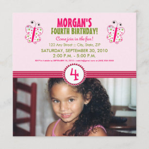 Invitation de fête d'anniversaire du Bouton de rub