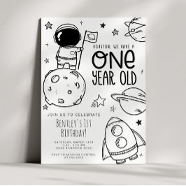 Invitation de fête d'anniversaire - Houston ONE