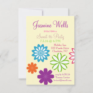 Invitation de fête d'anniversaire  'Joli sucré' 16