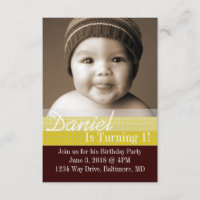 Invitation de fête d'anniversaire| Jour B I|dbrli