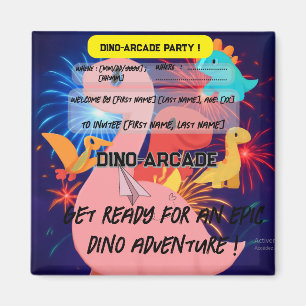 Invitation de fête d'anniversaire - Magnet