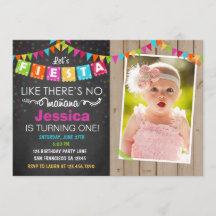 Invitation de fête d'anniversaire mexicaine