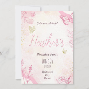 Invitation de fête d'anniversaire - Personnalisé -