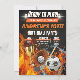 Invitation de fête d'anniversaire personnelle Tout