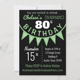 Invitation de fête d'anniversaire surprise