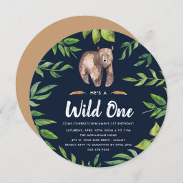 Invitation de fête d'anniversaire Wild One | Cercl