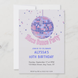 Invitation de fête dansante