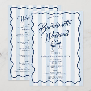 Invitation de fête de Bachelorette Cocktail de wee