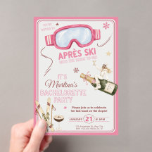 Invitation de fête de bachelorette en acrylique Ap