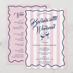 Invitation de fête de Bachelorette Week-end Bach C