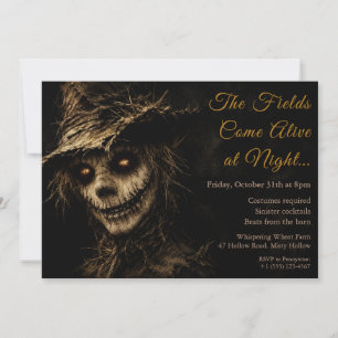 Invitation de fête de costume d'Halloween Ombres É