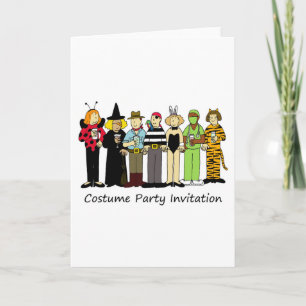 Invitation de fête de costume Enfants en robe fant