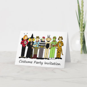 Invitation de fête de costume Enfants en robe fant