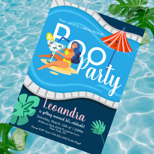 Invitation de fête de douche de mariée adulte pour