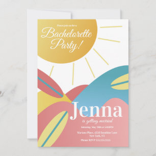 Invitation de fête de douche de mariée célibataire