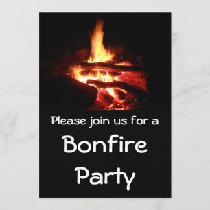 Invitation de fête de feu