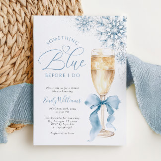 Invitation de Fête de Fiançailles d'Hiver Quelque