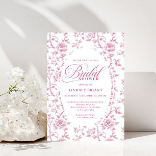 Invitation de Fête de Fiançailles Luxueuse Toile F