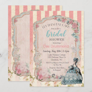 Invitation de Fête de Fiançailles Vintage Marie An