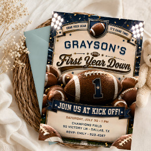 Invitation de fête de football pour la saison de r