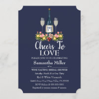 Invitation de Fête de la mariée d'établissement