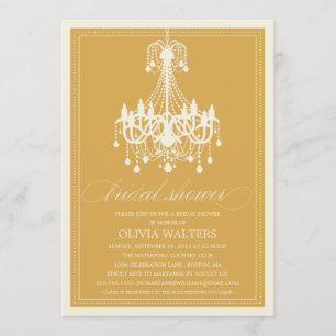 INVITATION DE FÊTE DE LA MARIÉE DU LUSTRE %PIPE%