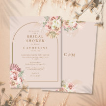 Invitation de Fête de Mariage avec Arche Florale d