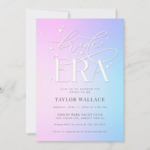 Invitation de Fête de Mariage de l'Ère de la Marié