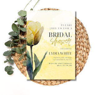 Invitation de Fête de Mariée Tulipe Floral Shower 