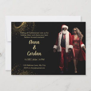 Invitation de fête de mode de vacances