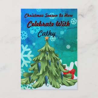 Invitation de fête de Noël