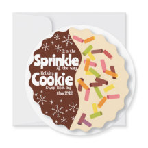 Invitation de fête de Noël Échange de biscuits