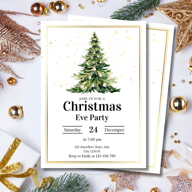 Invitation de fête de Noël, Invitation de fête de  (#christmas
#christmaspartyinvitation
#christmasinvitation
#christmaseve #christmastree)