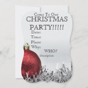 Invitation de fête de Noël personnalisé / Enregist