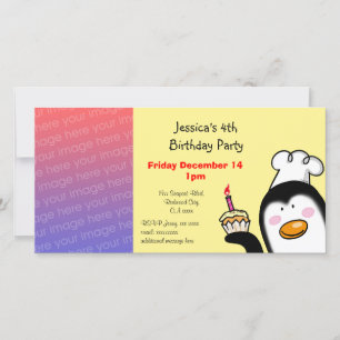 Invitation de fête de quatrième anniversaire ( gât