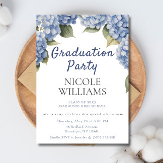 Invitation de fête de remise de diplômes florale H