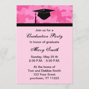 Invitation de fête de remise des diplômes de