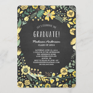 Invitation de fête de remise des diplômes du