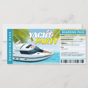 Invitation de fête de retraite Croisière en bateau