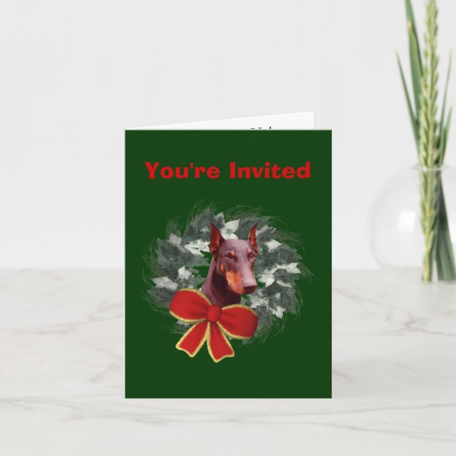 Invitation de fête de vacances de Noël de (Devant)